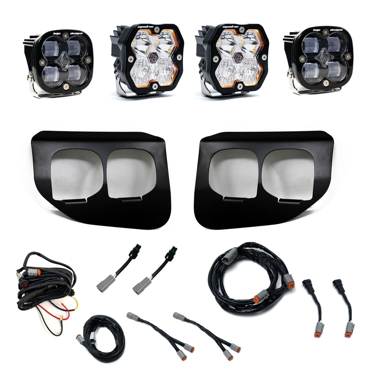 Squadron 2.0 Sport/Squadron SAE Dual Fog Pocket Light Kit - Ford 2020-22 F-250/350 Super Duty Clear Toggle 44-0041