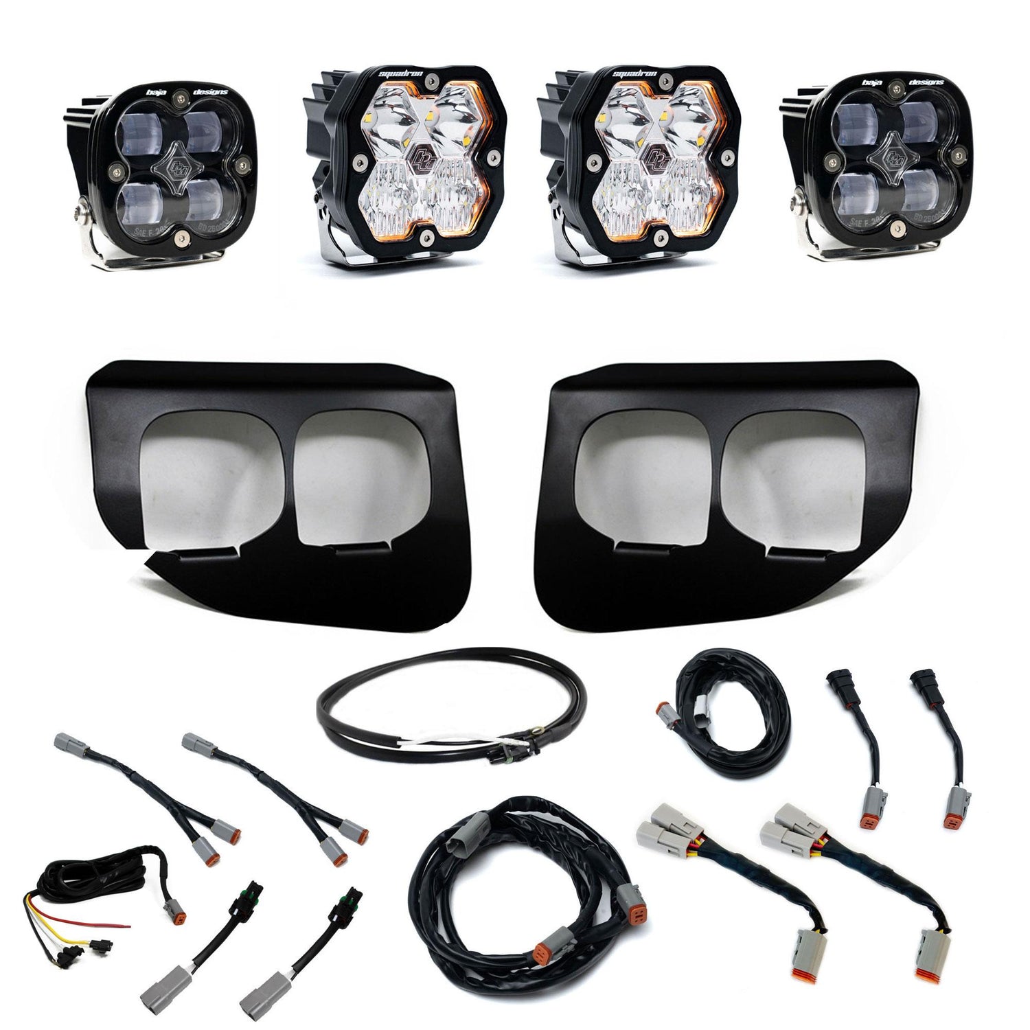 Squadron 2.0 Sport/Squadron SAE Dual Fog Pocket Light Kit - Ford 2020-22 F-250/350 Super Duty Clear Upfitter 44-0041-UP