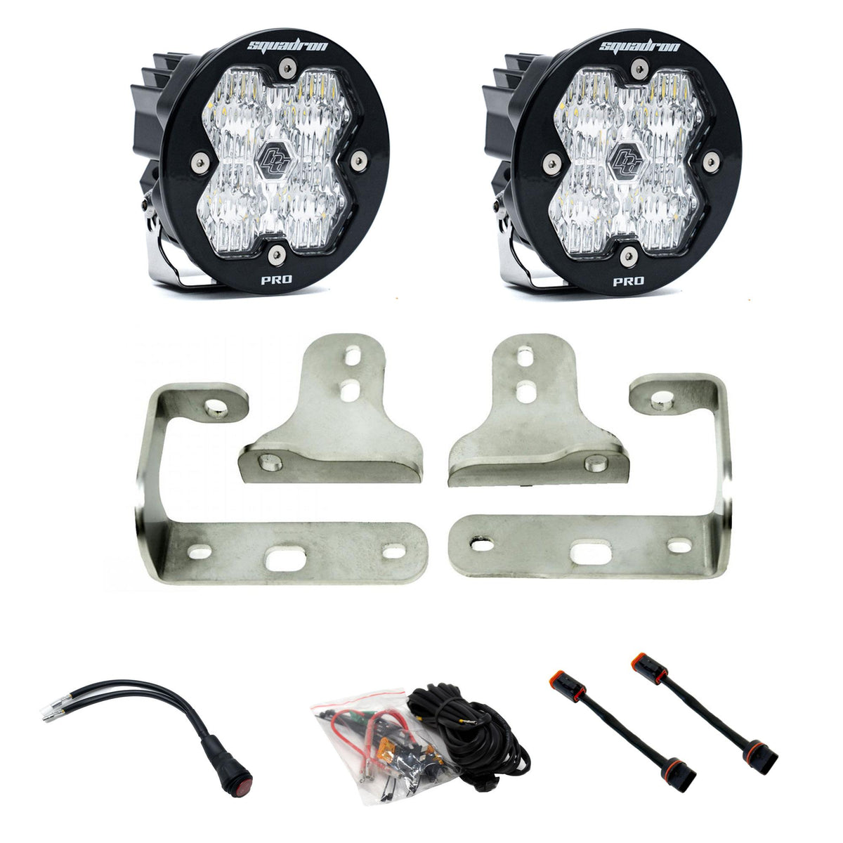 Squadron-R 2.0 Pro Fog Pocket Light Kit - Jeep 2018-26 Wrangler JL; 2020-26 Gladiator JT; Note: w/ OE Sport Bumper 44-0046