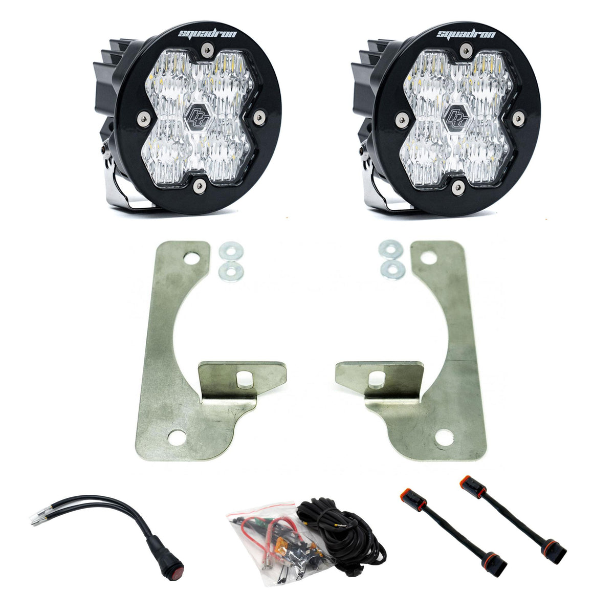 Squadron-R 2.0 Sport Fog Pocket Light Kit - Jeep 2018-26 Wrangler JL; 2020-26 Gladiator JT; Note: w/ OE Rubicon Bumper 44-0047