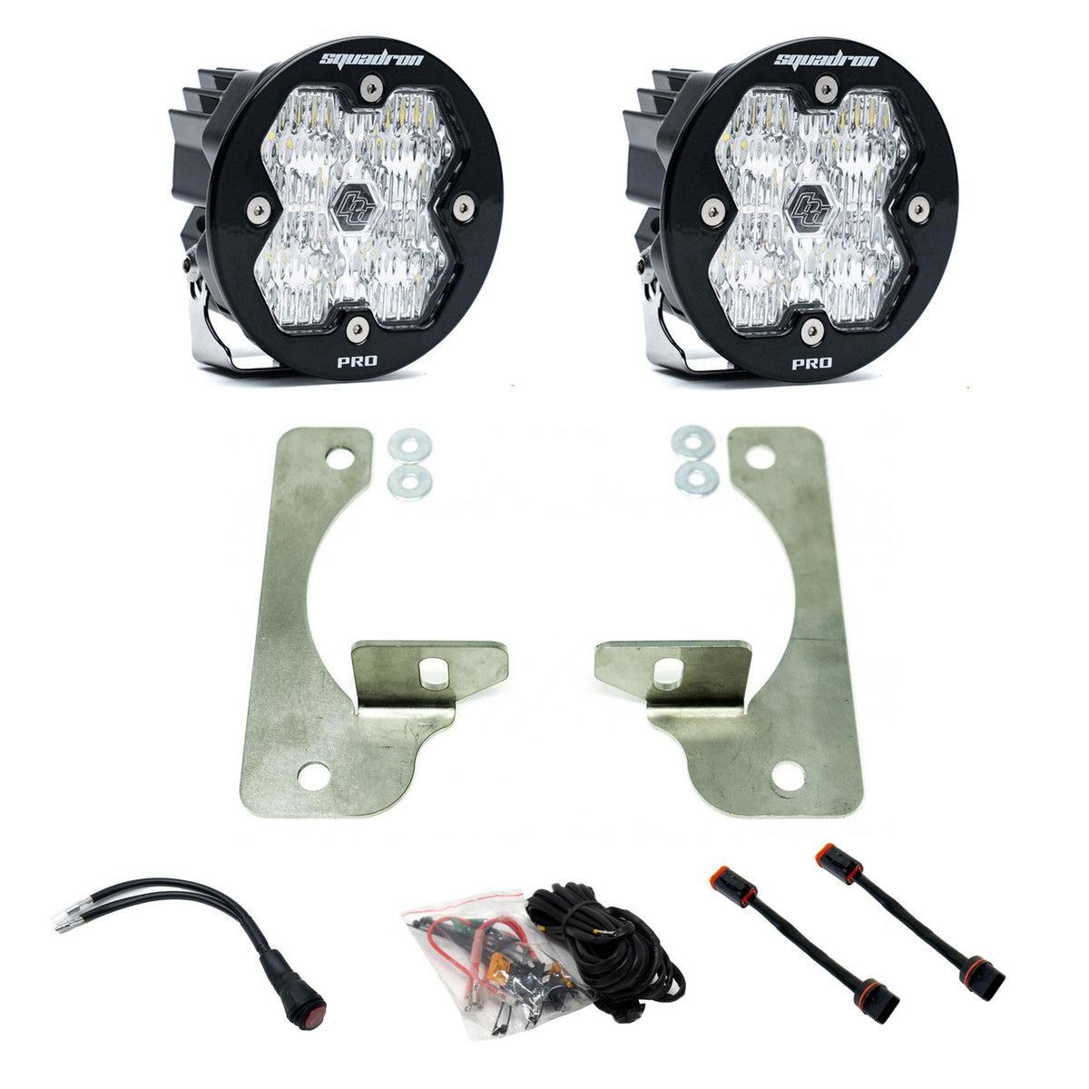 Squadron-R 2.0 Pro Fog Pocket Light Kit - Jeep 2018-26 Wrangler JL; 2020-26 Gladiator JT; Note: w/ OE Rubicon Bumper 44-0048