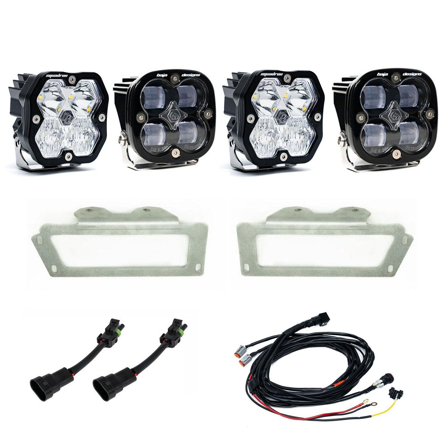 Squadron 2.0 Sport/Squadron SAE Dual Fog Pocket Light Kit - RAM 2009-12 1500; 2010-18 2500/3500 Clear 44-0054