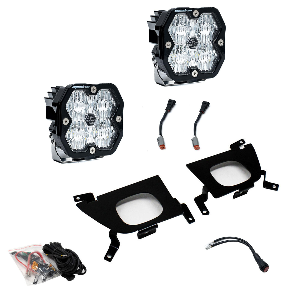 Squadron 2.0 Sport Fog Pocket Light Kit - Chevy 2019-22 Silverado 1500; 2020-22 2500HD/3500HD Clear 44-0055