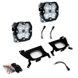 Squadron 2.0 Sport Fog Pocket Light Kit - Chevy 2019-22 Silverado 1500; 2020-22 2500HD/3500HD Clear 44-0055