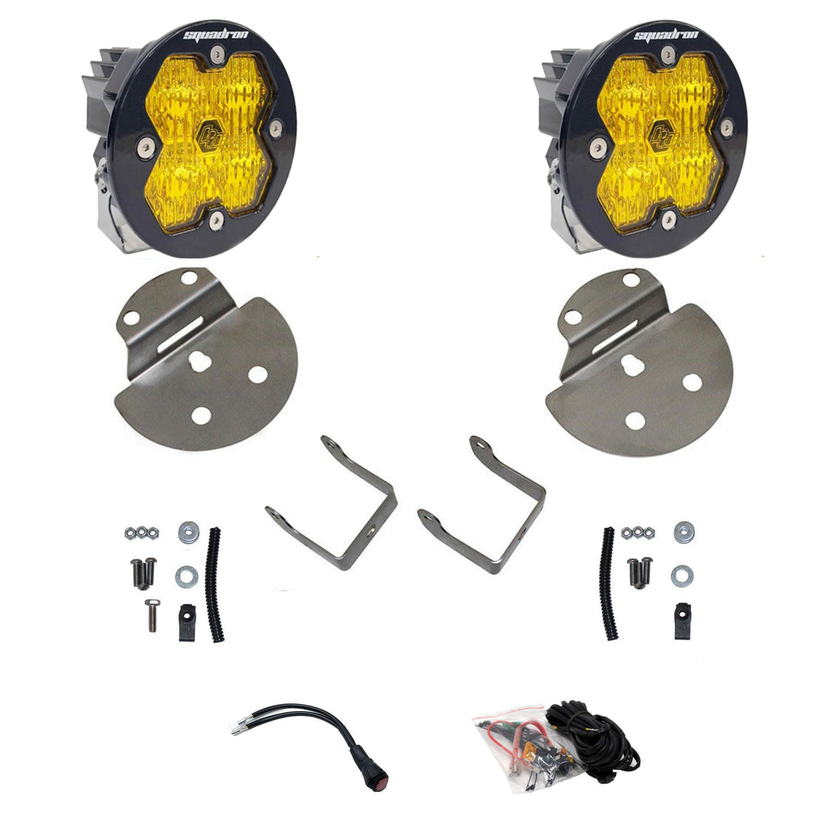 Squadron-R 2.0 Sport Fog Pocket Light Kit - Chevy/GMC 2015-19 Colorado/Canyon/Silverado/Sierra/2500HD/3500HD Baja Amber 44-0073