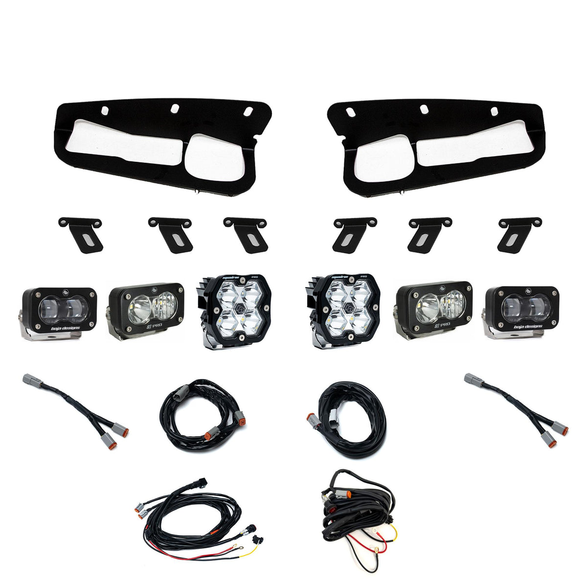 Squadron 2.0 Pro/S2 Pro/S2 SAE "Pro" Fog Pocket Light Kit - Ford 2021-26 Bronco; 2022-24 Bronco Raptor; Note: w/ Steel Bumper Clear Toggle 44-0082
