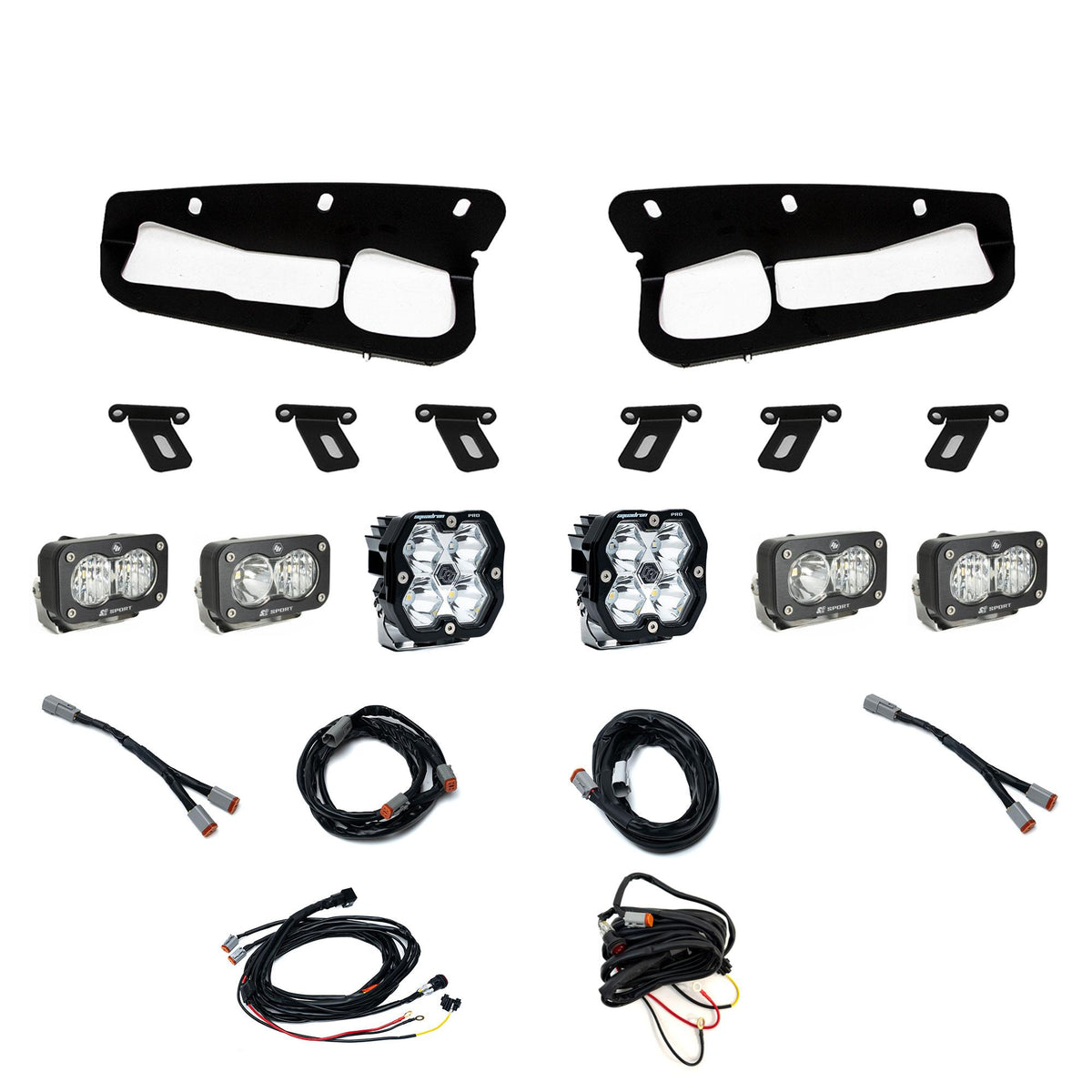 Squadron 2.0 Pro/Dual S2 Sport Fog Pocket Light Kit - Ford 2021-26 Bronco; 2022-24 Bronco Raptor; Note: w/ Steel Bumper Toggle 44-0085
