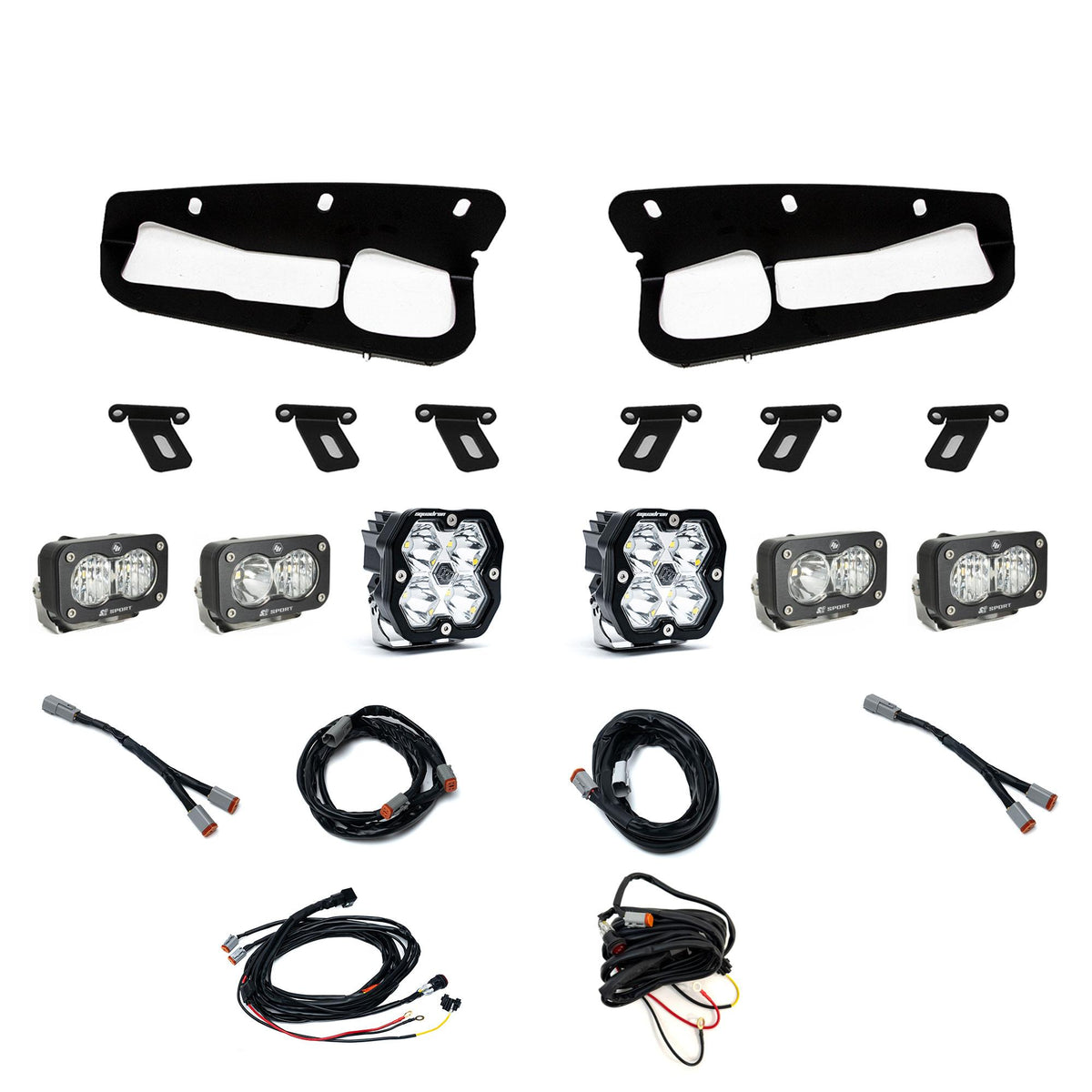 Squadron 2.0 Sport/Dual S2 Sport "Sportmen" Fog Pocket Light Kit - Ford 2021-26 Bronco; 2022-24 Bronco Raptor; Note: w/ Steel Bumper Toggle 44-0086