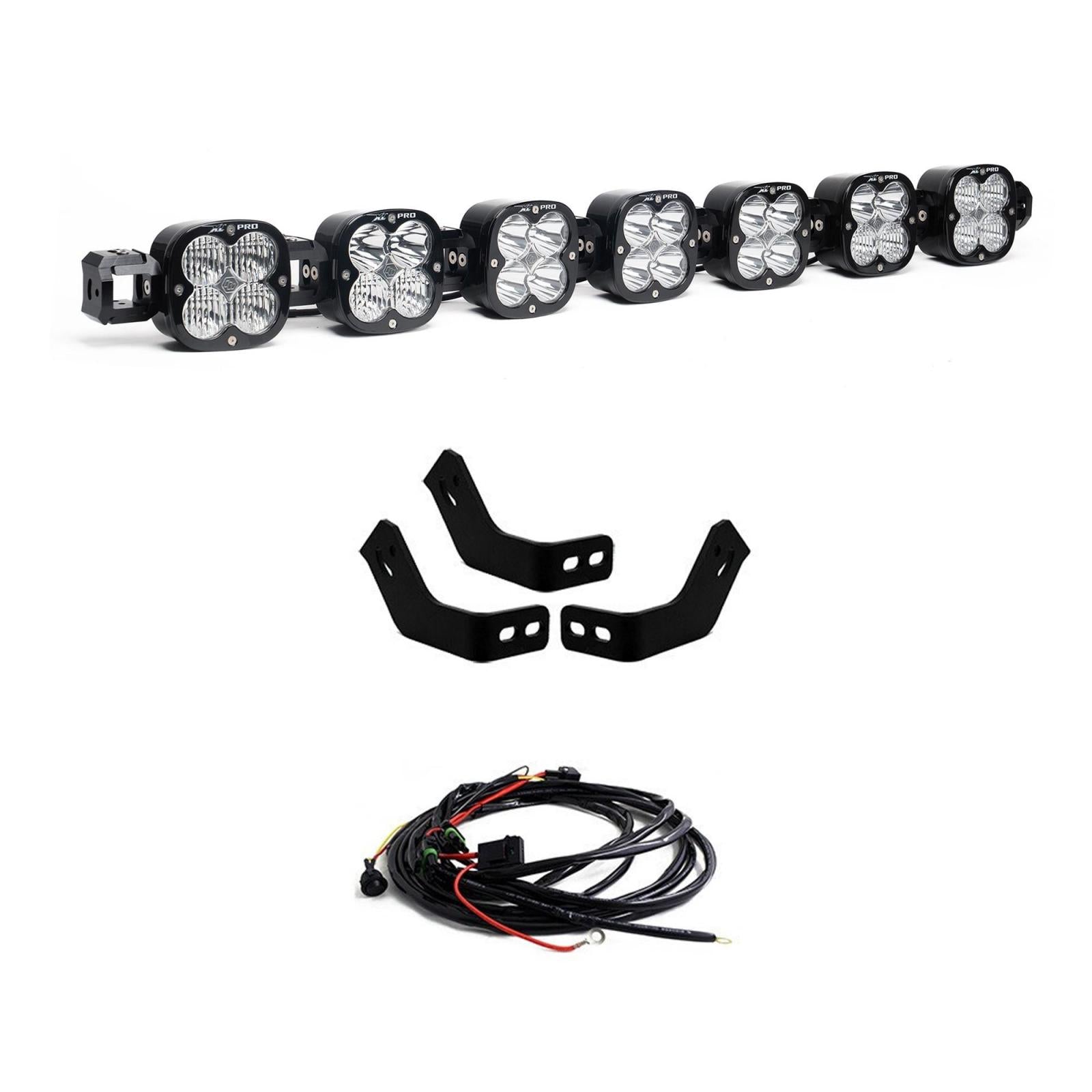 Toyota 7XL Linkable Roof Light Bar Kit For Prinsu Rack - Toyota 2010-24 4Runner; 2007-14 FJ Cruiser; 2005-23 Tacoma; 2007-21 Tundra XL Pro Linkable 44-7890