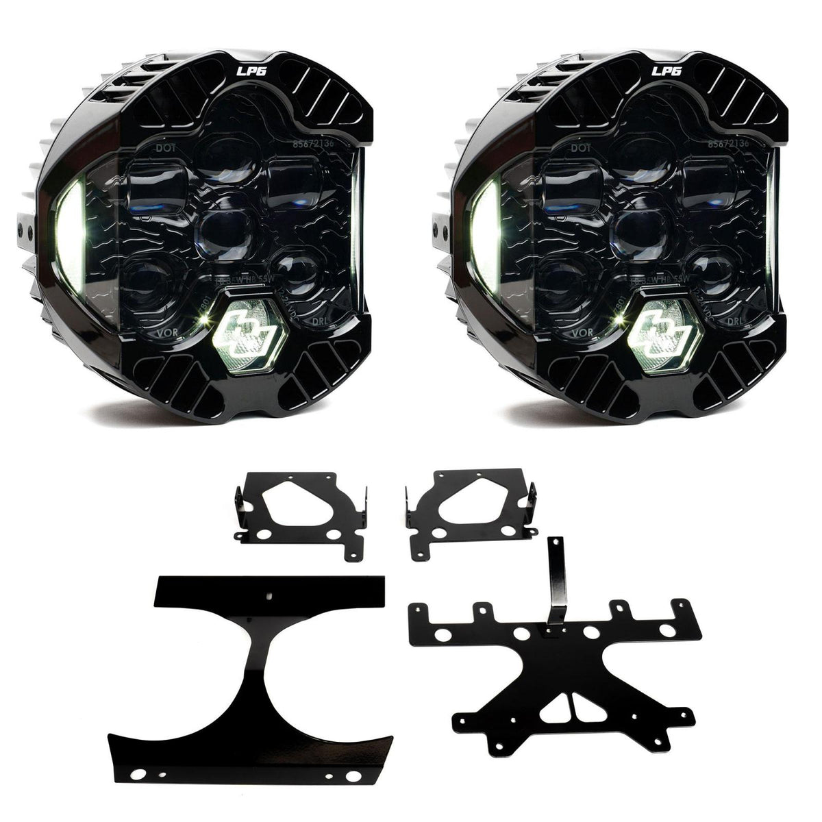 DOT LP6 LED Headlight Kit - 2015-2023 Harley Davidson Road Glide White 44-8112
