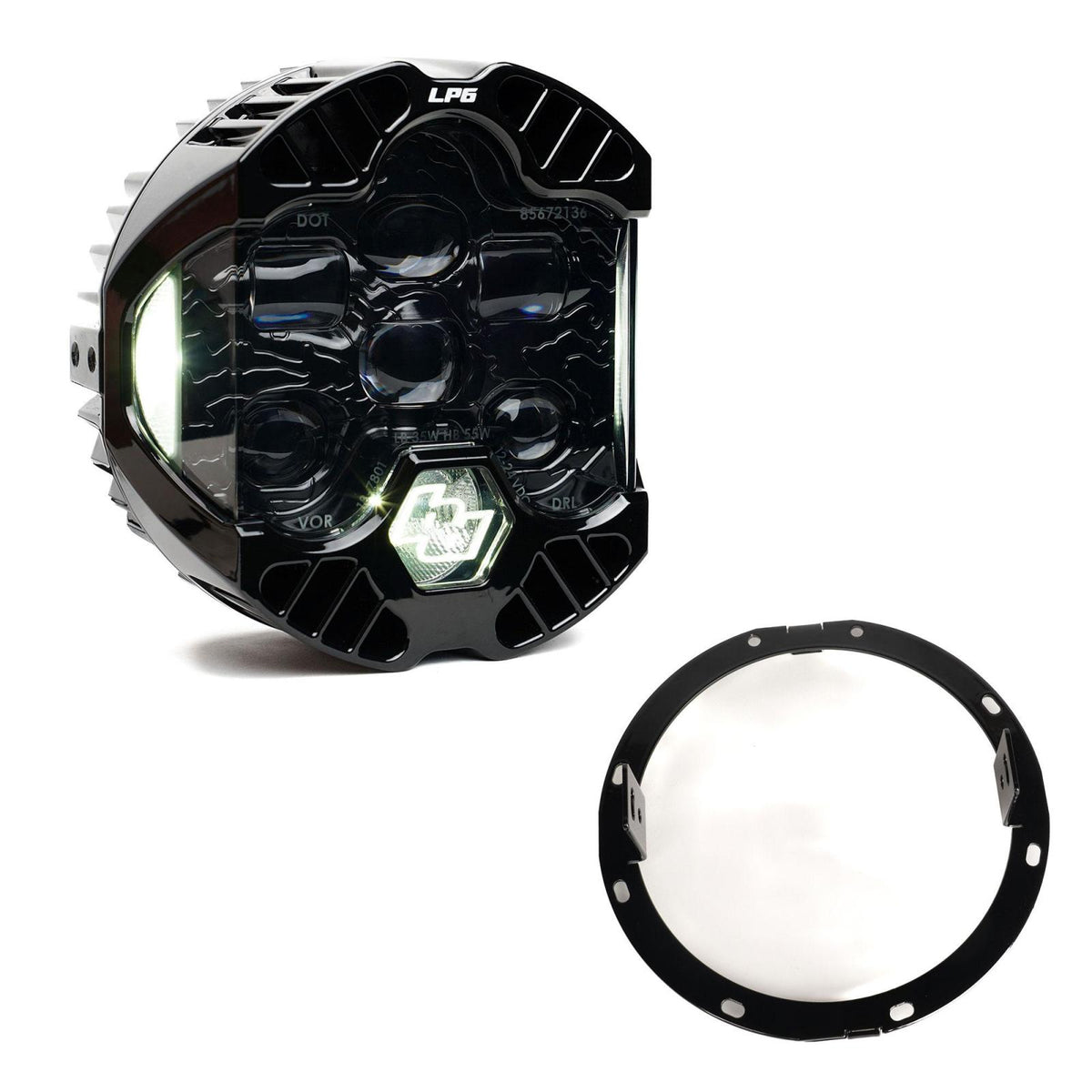 DOT LP6 LED Headlight Kit - 2014-2023 Harley Davidson Street Glide White 44-8114