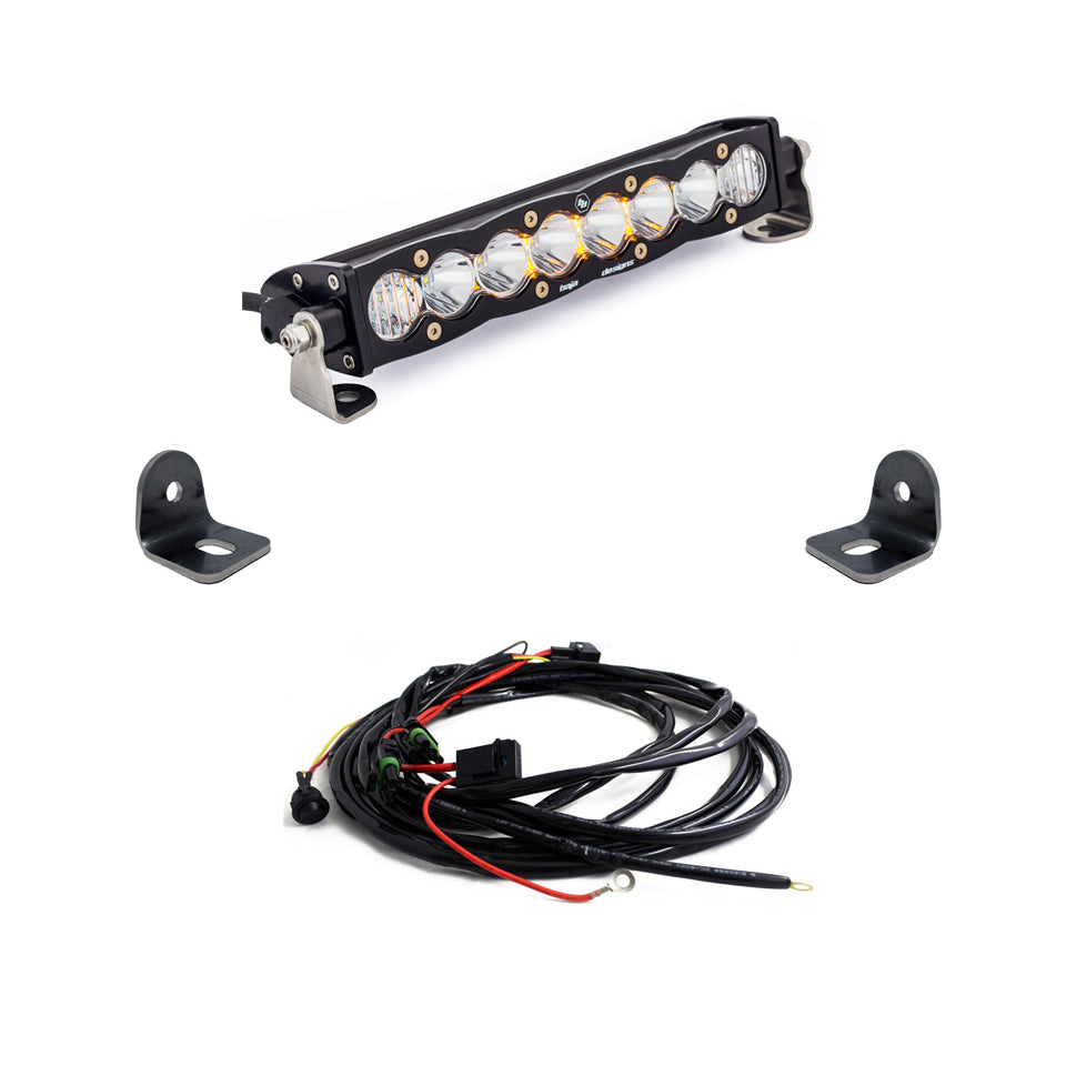Polaris S8 10 Inch Hood Mount Light Bar Kit - Polaris 2019-21 RZR XP Turbo; 2018-21 RZR Turbo S 447072
