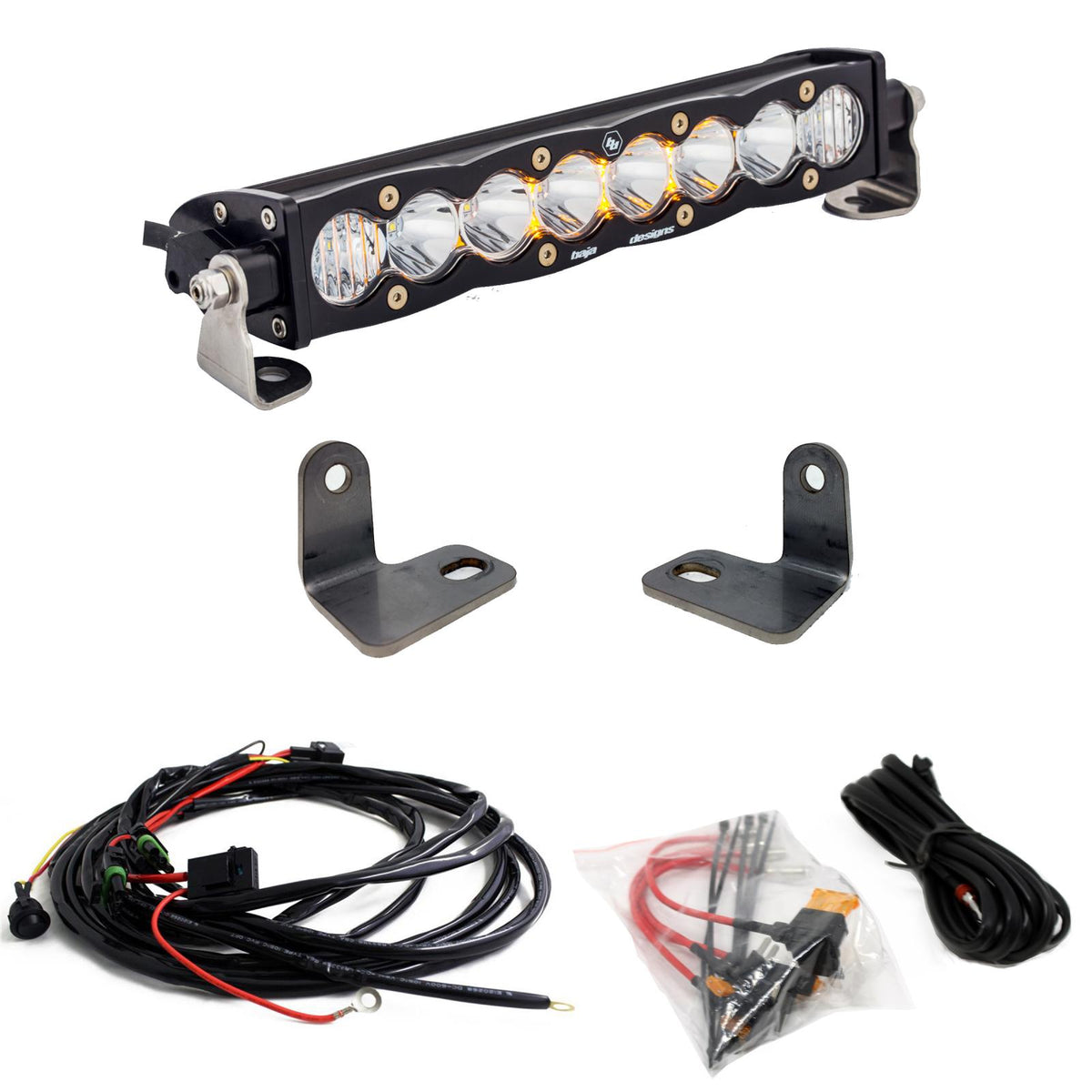 Polaris S8 10 Inch Hood Mount Light Bar Kit - Polaris 2016-18 RZR XP Turbo 447073