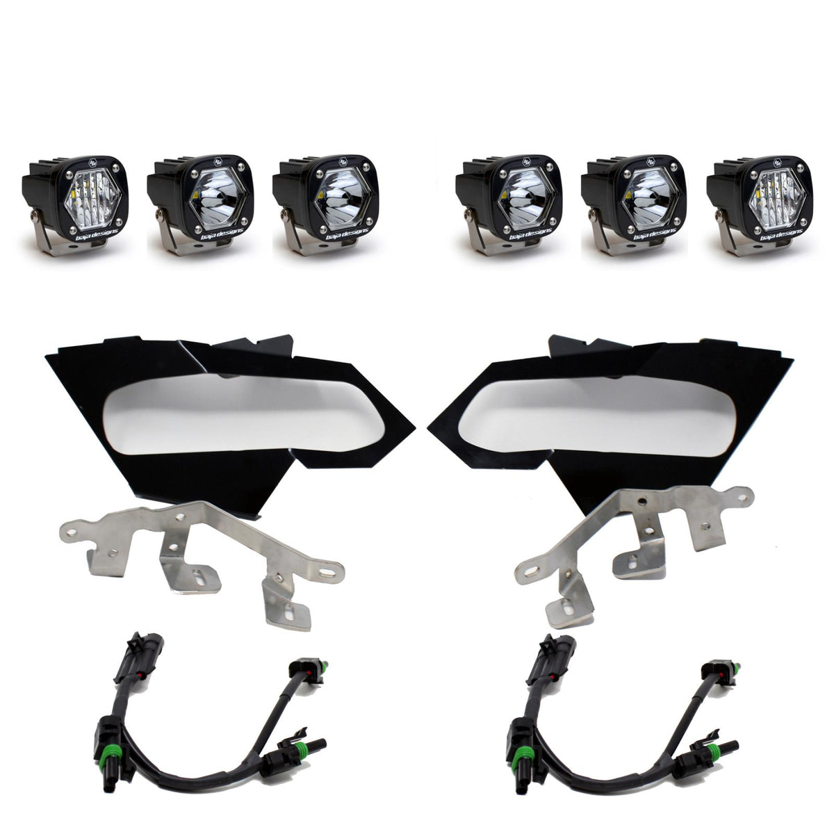 Can-Am S1 Triple LED Headlight Kit - Can-Am 2017-24 Maverick X3 447074
