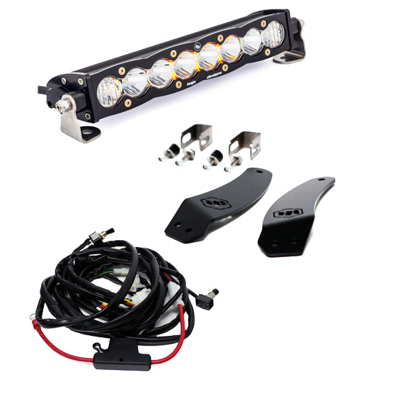 Textron/Arctic Cat S8 10 Inch Grille Mount Light Bar Kit - Arctic Cat 2020-21 Wildcat XX; Textron 2018-19 Wildcat XX 447138