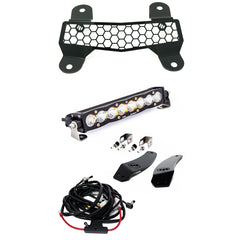 Textron/Arctic Cat S8 10 Inch Grille Mount Light Bar Kit w/Facia - Arctic Cat 2020-21 Wildcat XX; Textron 2018-19 Wildcat XX 447144