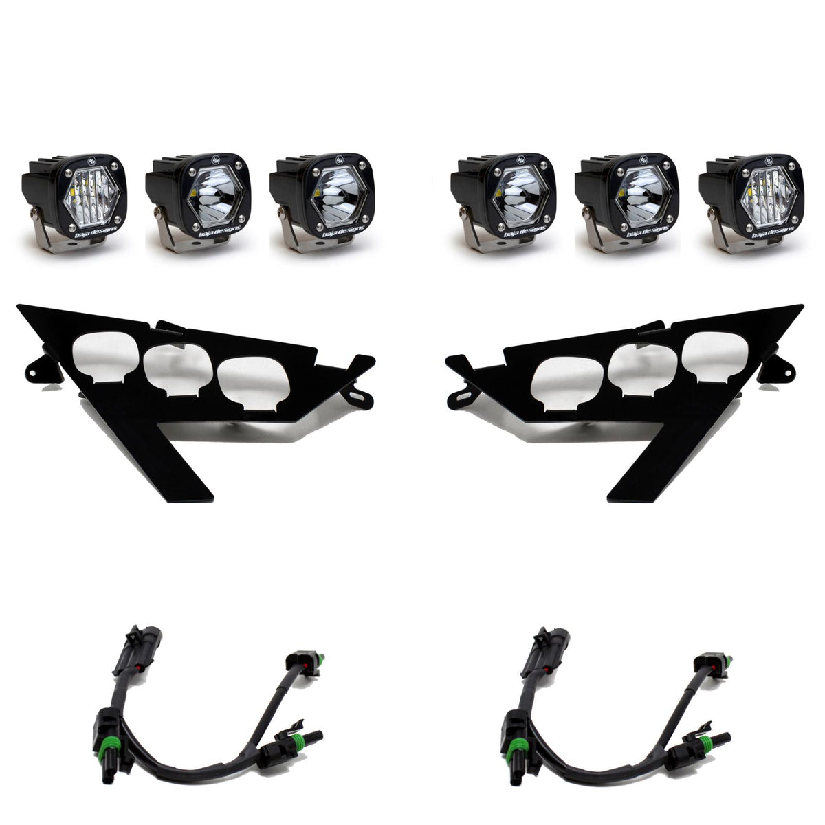 Polaris S1 Triple LED Headlight Kit - Polaris 2020-2026 RZR Pro XP; 2022-2024 RZR Pro R/Turbo R 447156