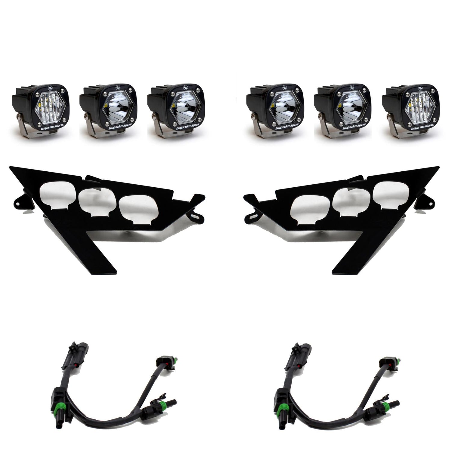 Polaris S1 Triple LED Headlight Kit - Polaris 2020-2026 RZR Pro XP; 2022-2024 RZR Pro R/Turbo R 447156
