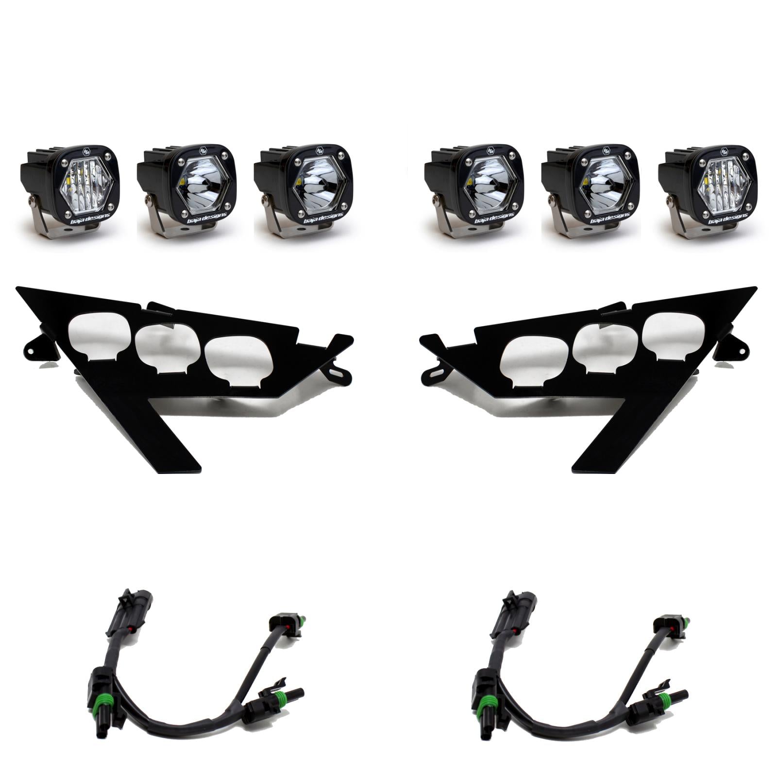 Polaris S1 Triple LED Headlight Kit - Polaris 2020-2026 RZR Pro XP; 2022-2024 RZR Pro R/Turbo R 447156