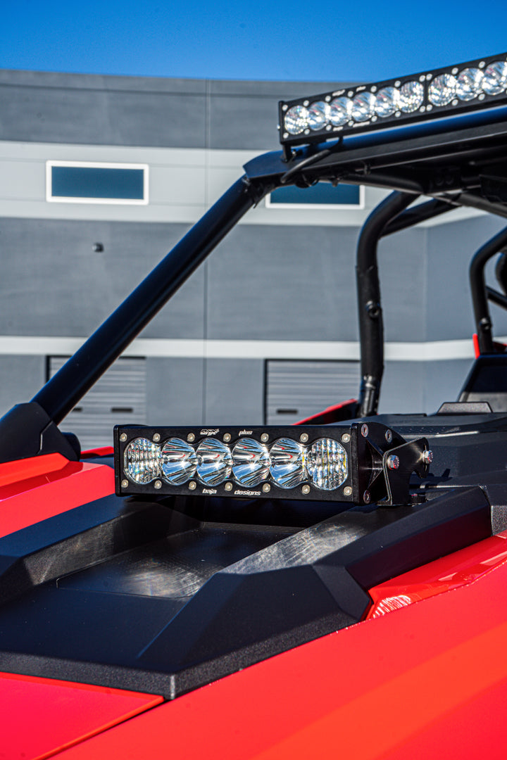 Polaris OnX6+ 10 Inch Hood Mount Light Bar Kit - Polaris 2020-2026 RZR Pro XP; 2022-2024 RZR Turbo R 447167