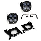 Chevy Squadron SAE Fog Pocket Light Kit - Chevy 2019-22 Silverado 1500 / 2020-22 2500HD/3500HD Clear 447528