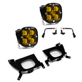 Chevy Squadron SAE Fog Pocket Light Kit - Chevy 2019-22 Silverado 1500 / 2020-22 2500HD/3500HD Baja Amber 447529
