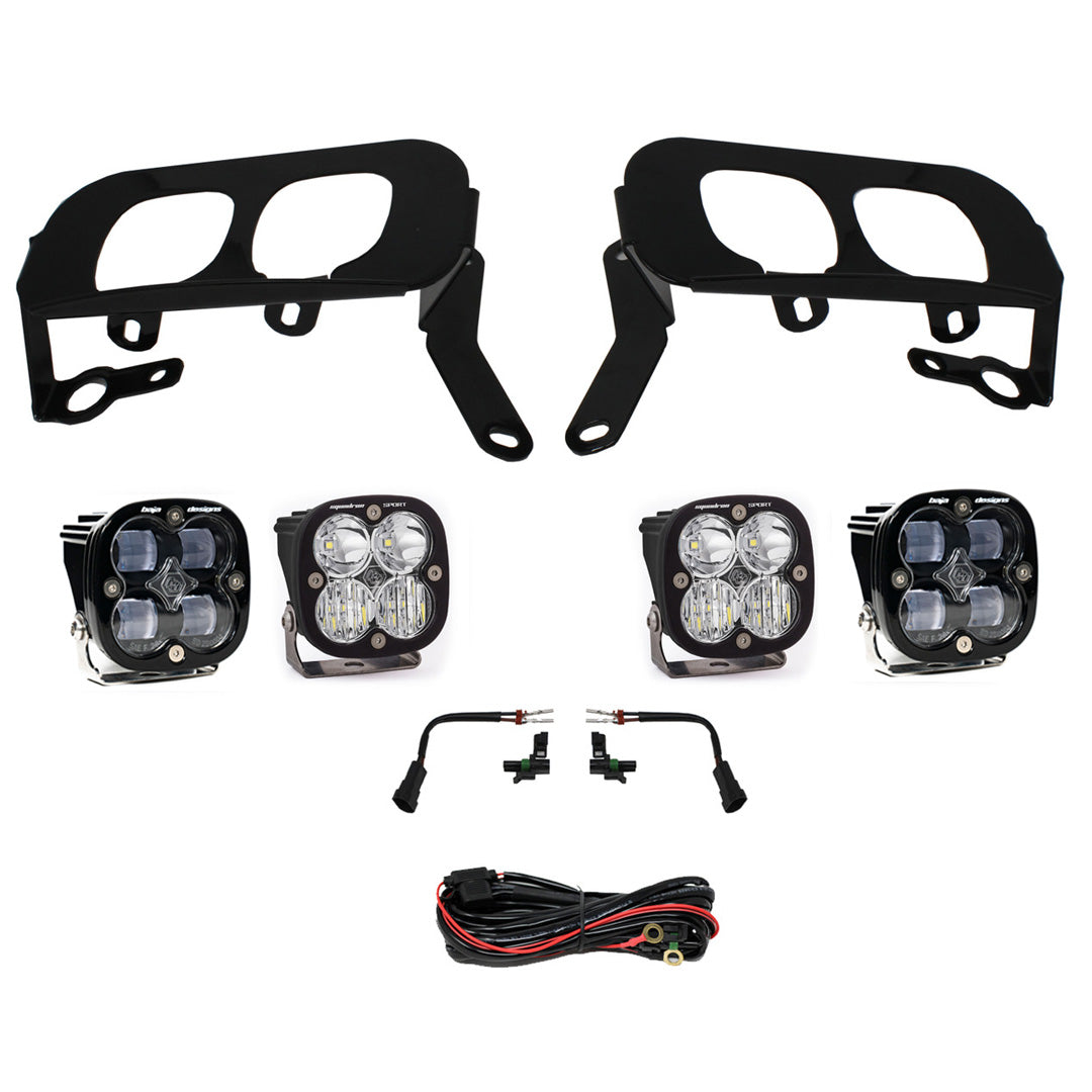 Squadron Sport/SAE Dual Fog Pocket Light Kit - 2014-15 Chevrolet Silverado 1500 Clear 447530
