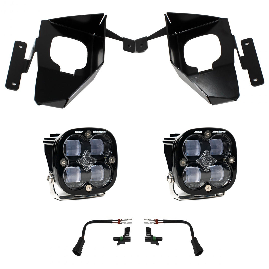 Chevy Squadron SAE Fog Pocket Light Kit - Chevy 2016-18 Silverado 1500 Clear 447534