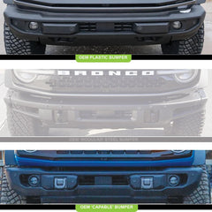 Ford Squadron Sport Fog Pocket Light Kit - Ford 2019-2023 Ranger; 2021-2025 Bronco NOTE: w/ OE Plastic Bumper 447607