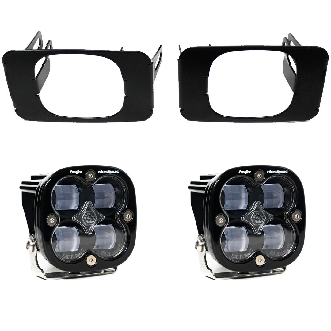 Ford Squadron SAE Fog Pocket Light Kit - Ford 2015-20 F-150; 2017-22 F-250/350 Super Duty Clear 447618