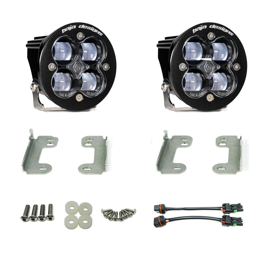 Jeep JK Squadron-R SAE Fog Pocket Light Kit - Jeep 2010-18 Wrangler JK; NOTE: w/ Standard OE Bumper Clear 447621