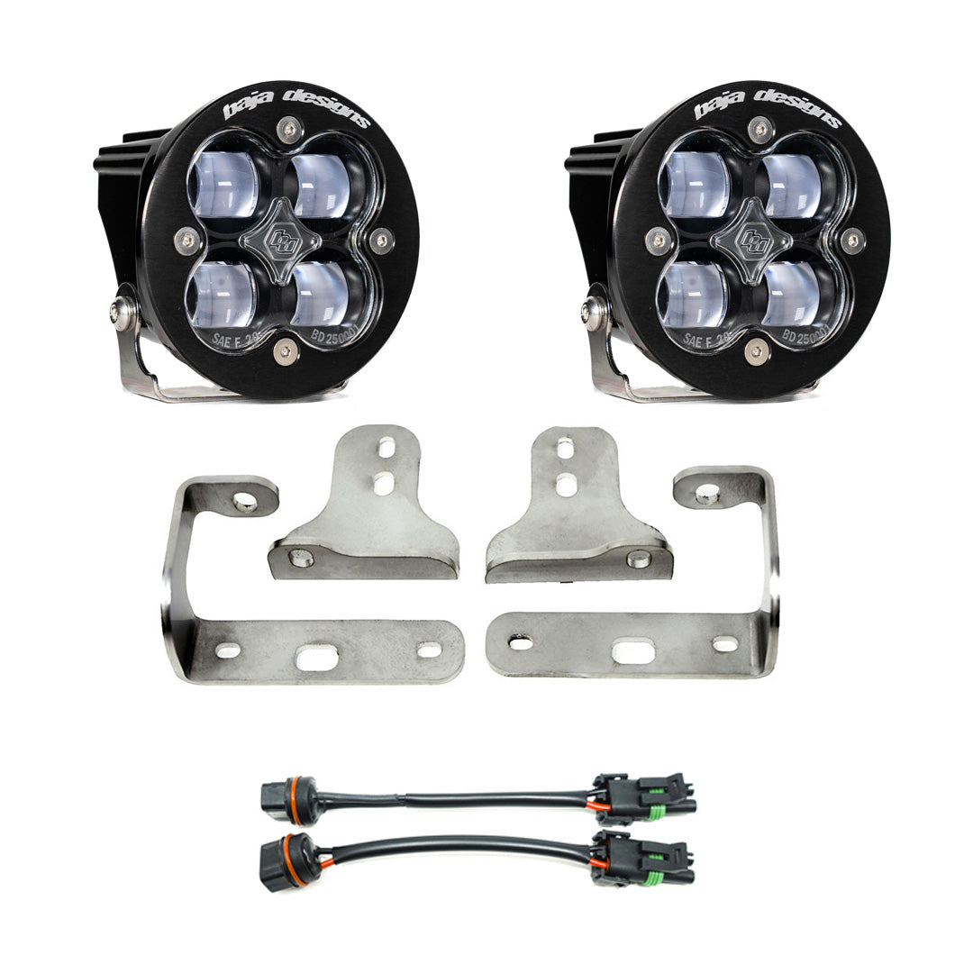 Jeep JL/JT Squadron-R SAE Fog Pocket Light Kit - Jeep 2020-2026 Gladiator; 2018-2026 Wrangler JL; NOTE: w/ OE Sport Bumper Clear 447622