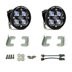Jeep JL/JT Squadron-R SAE Fog Pocket Light Kit - Jeep 2020-2026 Gladiator; 2018-2026 Wrangler JL; NOTE: w/ OE Sahara Bumper Clear 447635
