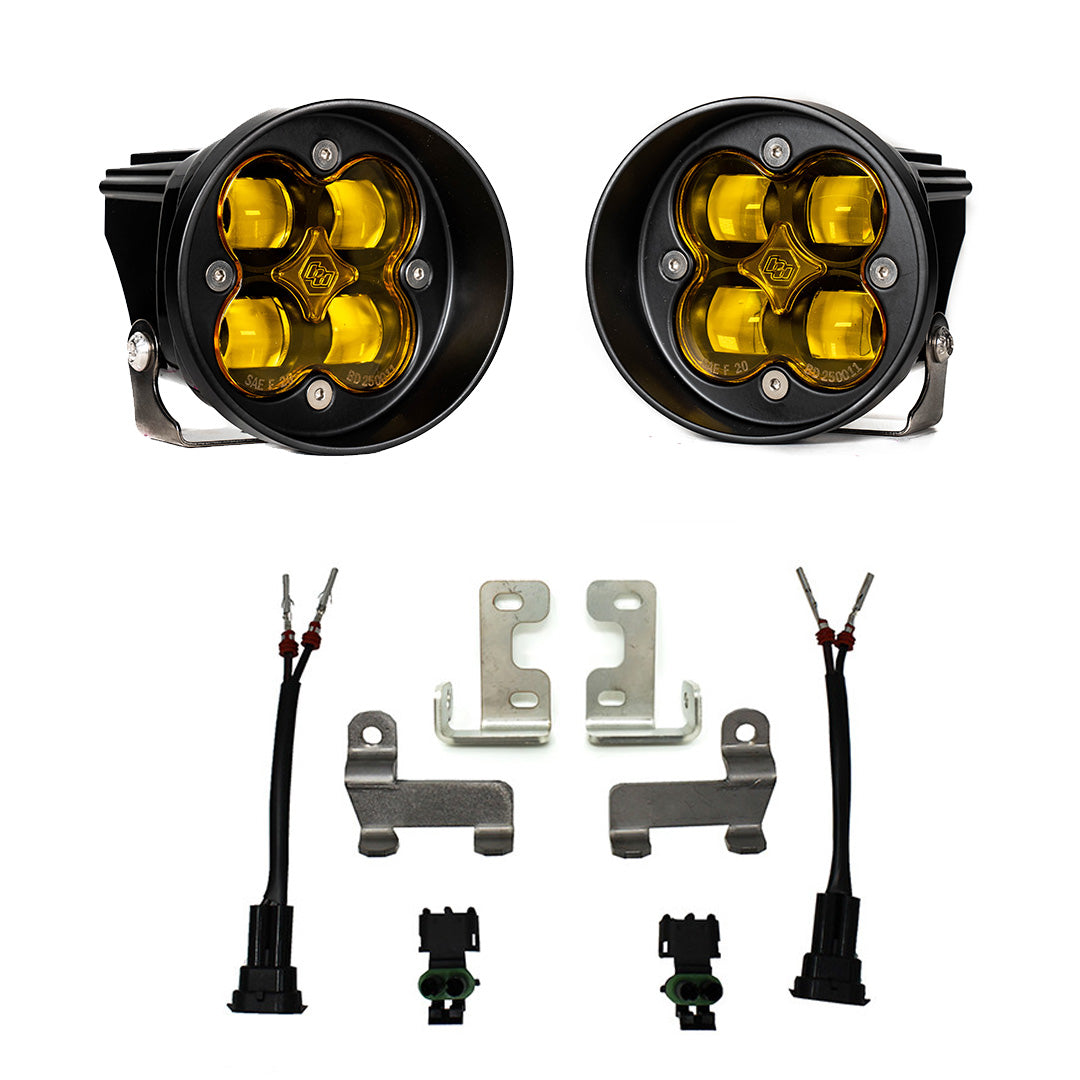 Toyota Squadron-R SAE Fog Pocket Light Kit - Toyota 2010-24 4Runner; 2012-23 Tacoma; 2014-21 Tundra Baja Amber 447642