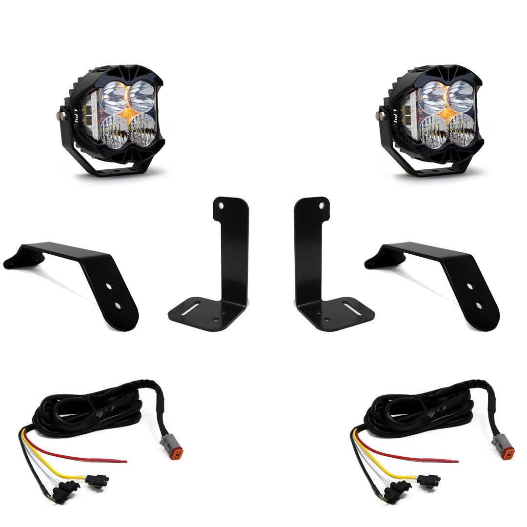 Jeep JL/JT LP4 Pro Bumper Light Kit - Jeep 2020-2026 Gladiator; 2018-2026 Wrangler JL; NOTE: w/ OE Plastic Bumper Upfitter 447658UP