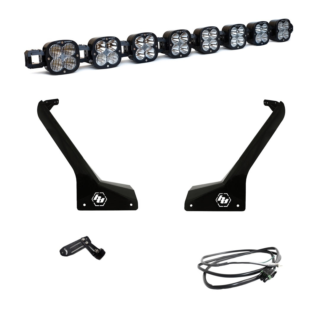 Jeep JL/JT 8XL Linkable Roof Mount Light Kit - Jeep 2020-2026 Gladiator; 2018-2026 Wrangler JL; Exc. Rubicon 392, Mojave, 4xE XL Sport Linkable Upfitter 447664UP