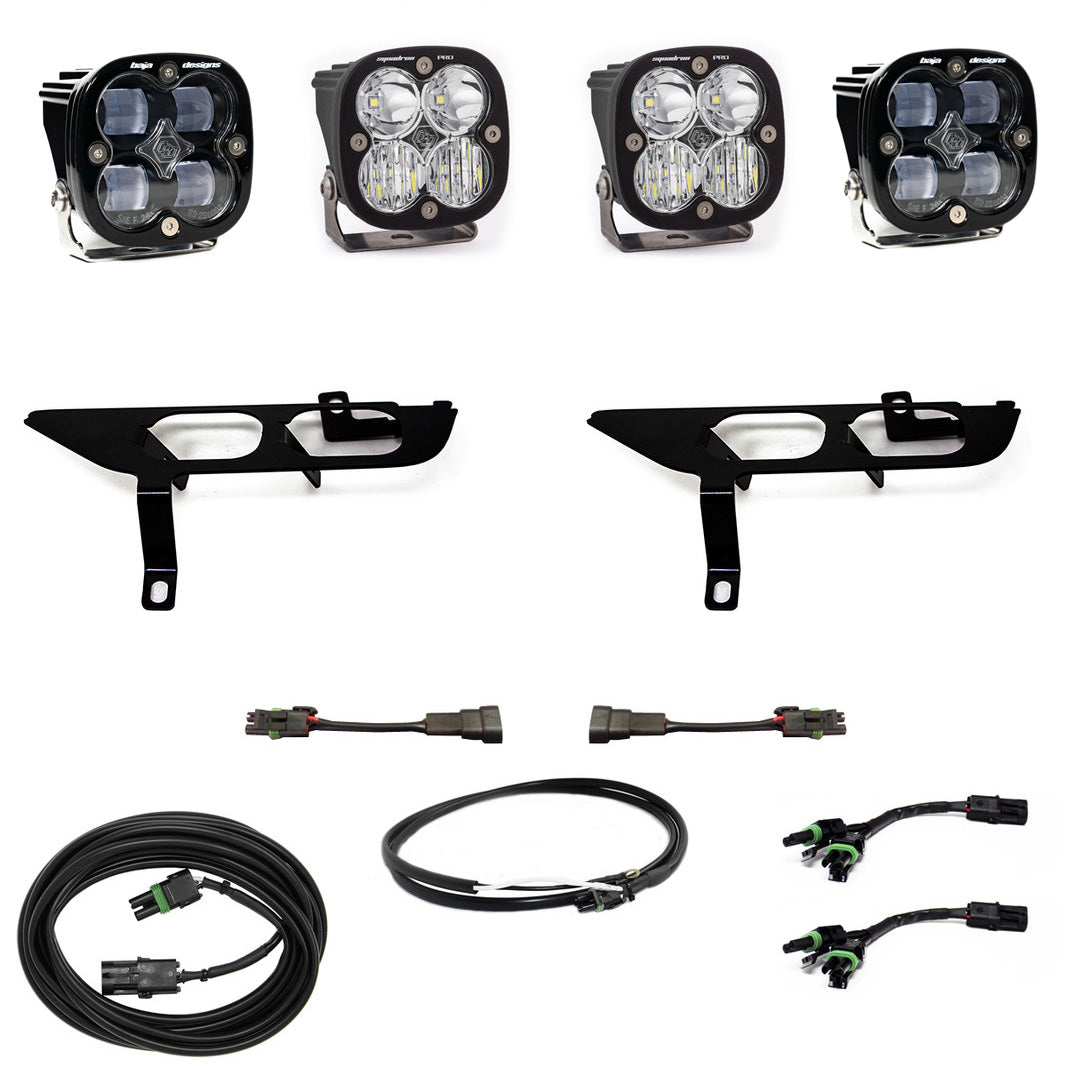 Ford Squadron SAE/Sport Fog Pocket Light Kit - Ford 2021-23 F-150; NOTE: w/o Daytime Running Lights (DRL) Clear Upfitter 447697UP