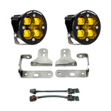 Jeep JL/JT Squadron-R SAE Fog Pocket Light Kit - Jeep 2020-2026 Gladiator; 2018-2026 Wrangler JL; NOTE: w/ OE Sport Bumper Baja Amber 447722