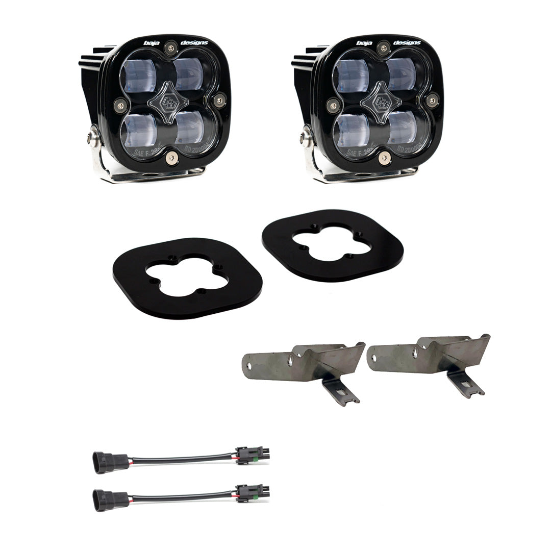 Ford Squadron SAE Fog Pocket Light Kit - Ford 2011-16 F-250/350 Super Duty Clear 447730
