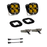 Ford Squadron SAE Fog Pocket Light Kit - Ford 2011-16 F-250/350 Super Duty Baja Amber 447731