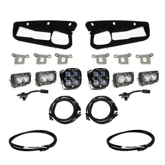 Ford Squadron SAE/Dual S2 Sport Steel Bumper Fog Pocket Light Kit - Ford 2021-2026 Bronco; 2022-2026 Bronco Raptor; NOTE: w/ OE Steel Bumper Clear Upfitter 447761UP