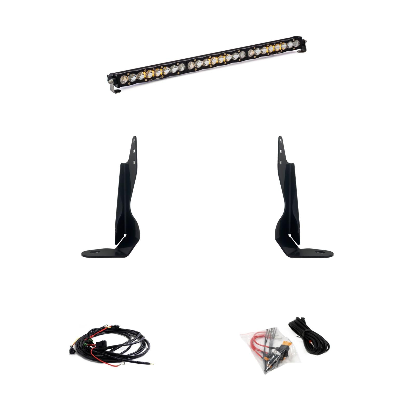 GMC S8 30-Inch Behind the Grille Light Bar Kit - GMC 2020-23 Sierra 2500HD/3500HD 447850