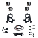 GMC S1 Dual Fog Pocket Light Kit - GMC 2020-23 Sierra 2500HD/3500HD Clear/Clear 447855