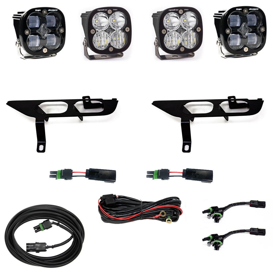 Ford Squadron SAE/Pro Fog Pocket Light Kit - Ford 2021-23 F-150; NOTE: w/ Daytime Running Lights (DRL) Clear Toggle 447870