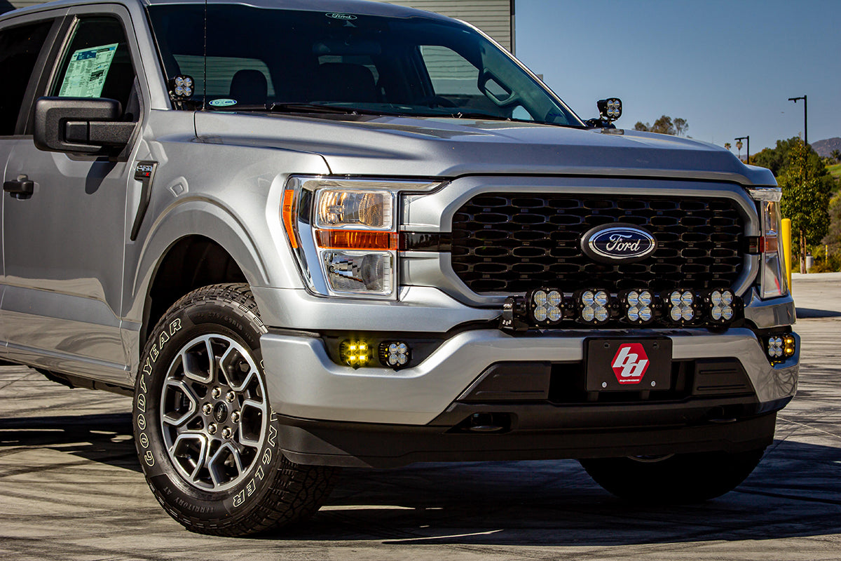 Ford Squadron SAE/Sport Fog Pocket Light Kit - Ford 2021-23 F-150; NOTE: w/ Daytime Running Lights (DRL) Clear Upfitter 447871UP