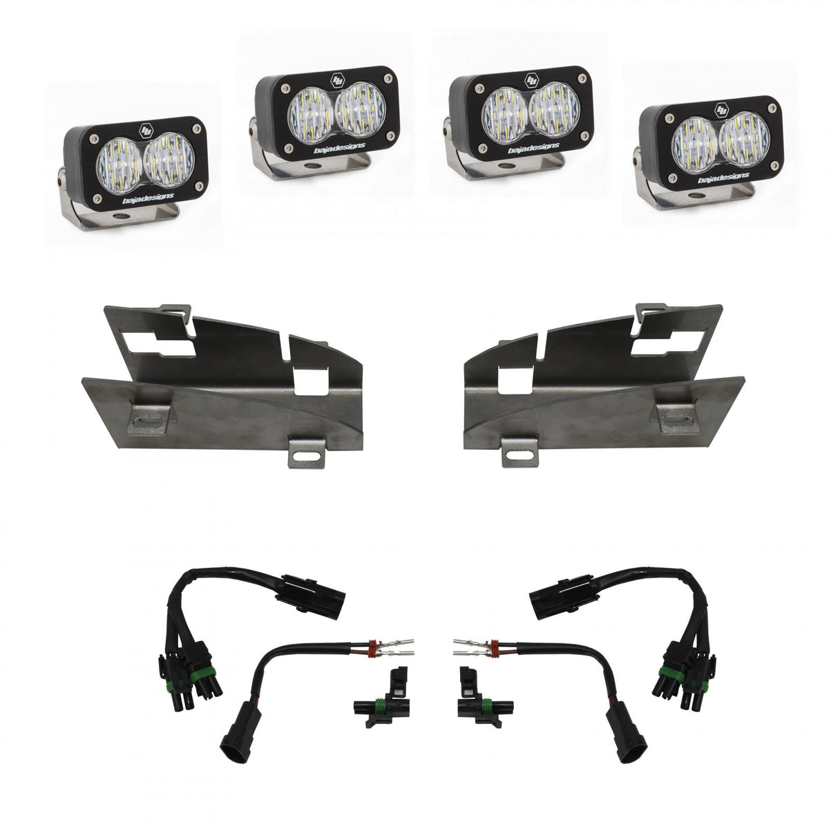 RAM S2 Sport Dual Fog Pocket Light Kit - RAM 2019-24 1500 Rebel; 2021-24 1500 TRX 448024