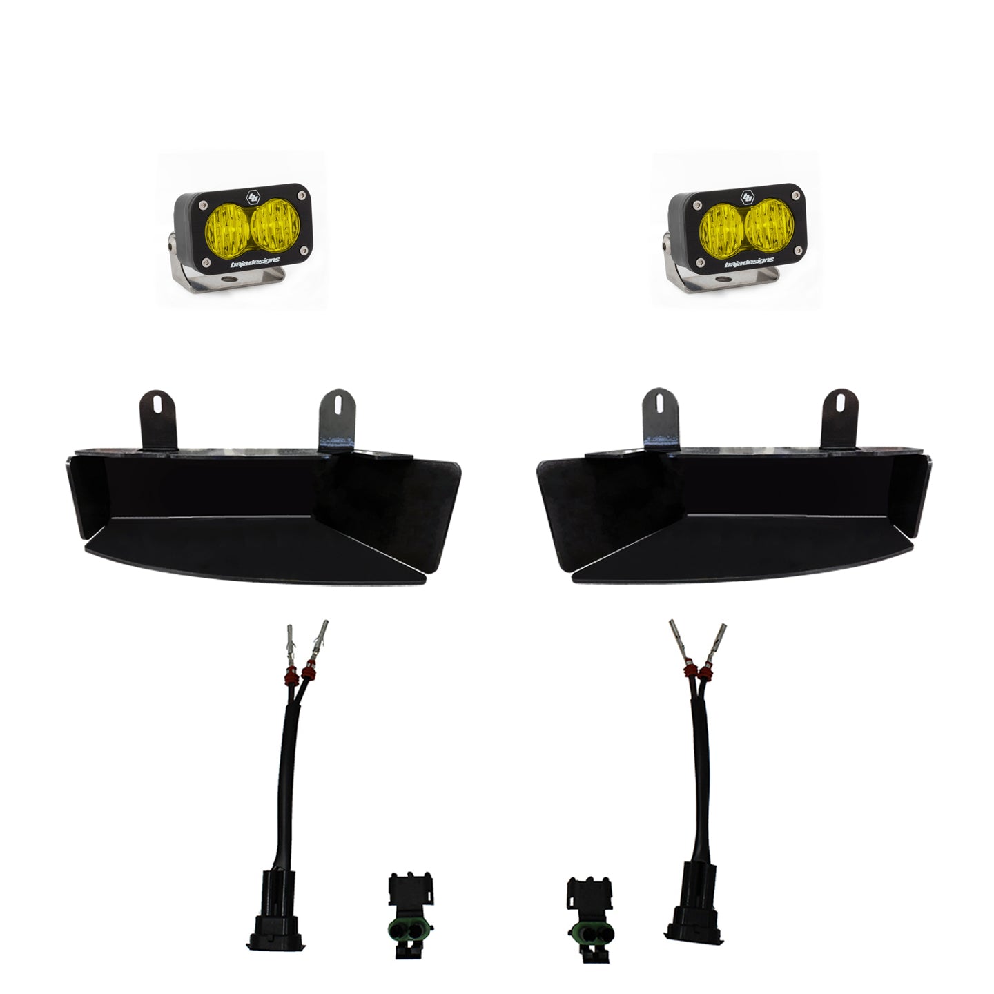 RAM S2 Sport Fog Pocket Light Kit - RAM 2019-2026 2500/3500 Baja Amber 448043