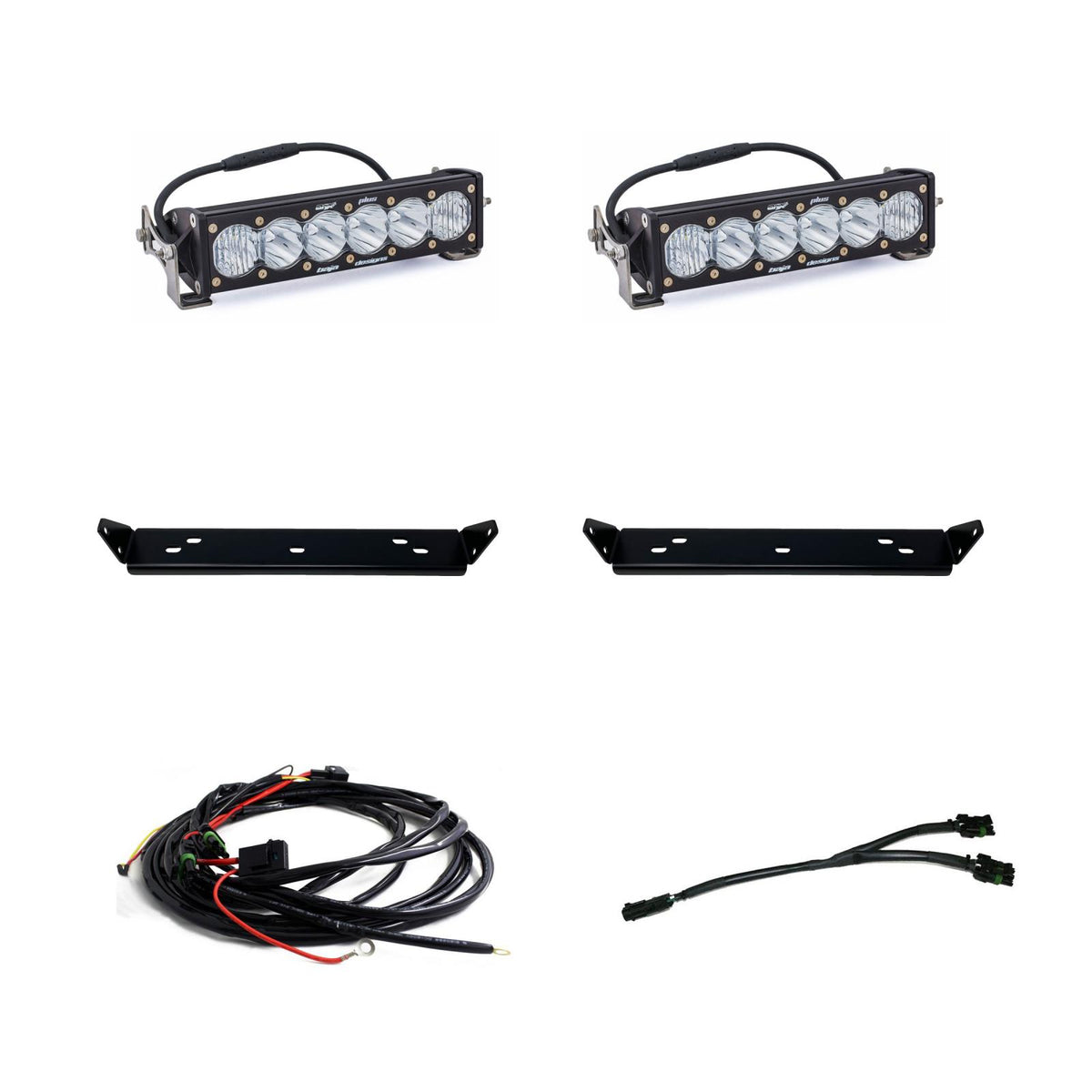 Ford OnX6+ 10 Inch Dual Behind Grille Light Bar Kit - Ford 2021-2026 F-150 Raptor, 2024-2026 F-150 Raptor 37/R Clear 448063
