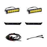 Ford OnX6+ 10 Inch Dual Behind Grille Light Bar Kit - Ford 2021-2026 F-150 Raptor, 2024-2026 F-150 Raptor 37/R Baja Amber 448064