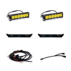 Ford OnX6+ 10 Inch Dual Behind Grille Light Bar Kit - Ford 2021-2026 F-150 Raptor, 2024-2026 F-150 Raptor 37/R Baja Amber 448064